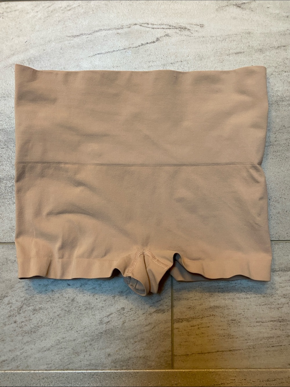 SPANX Seamless Power Sculpting EcoCare Boyshort Shapewear Toasted Oatmeal Size L